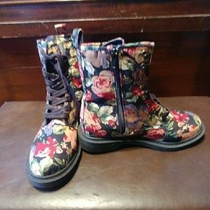 Floral booties